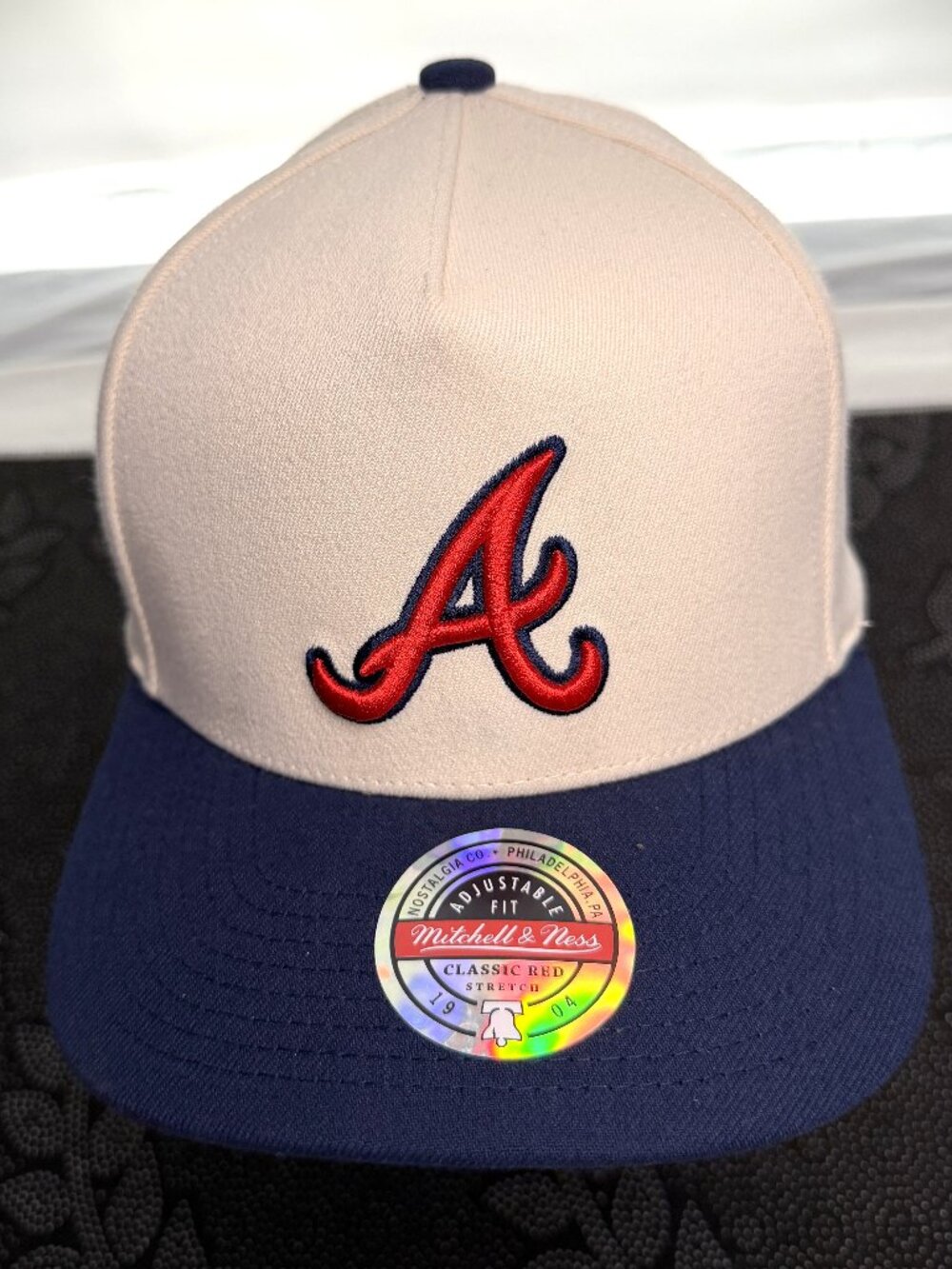 Mitchell & Ness Atlanta Braves 'Classic Red Stretch Adjustable Cap/Hat MLB